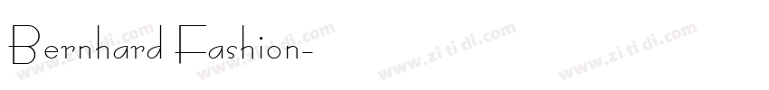 Bernhard Fashion字体转换